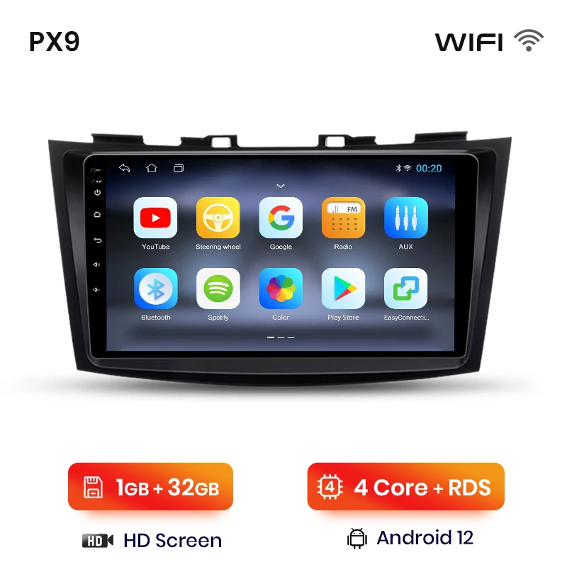 Awesafe Px9 Plus Autoradio Voor Suzuki Swift 4 2011 - 2017 Draadloze Carplay Android Auto Nr 2 Din 2din Dvd