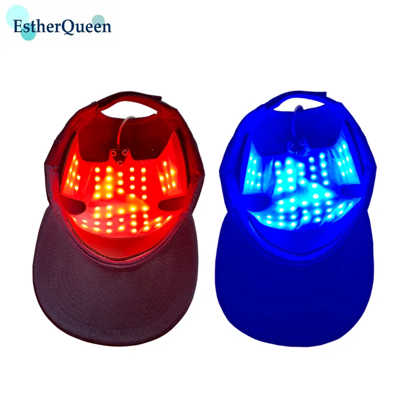 

Red&Blue Light Therapy Cap with 60 2-in-1 Lamp Beads Wave Hair Nourishing Promote Blood Circulation and Regulate Oil Secretion