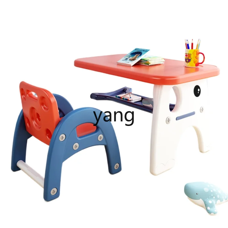 

CX Children's Desk Toy Writing Table and Chair Suit Baby Writing Desk Study Table Eating Home