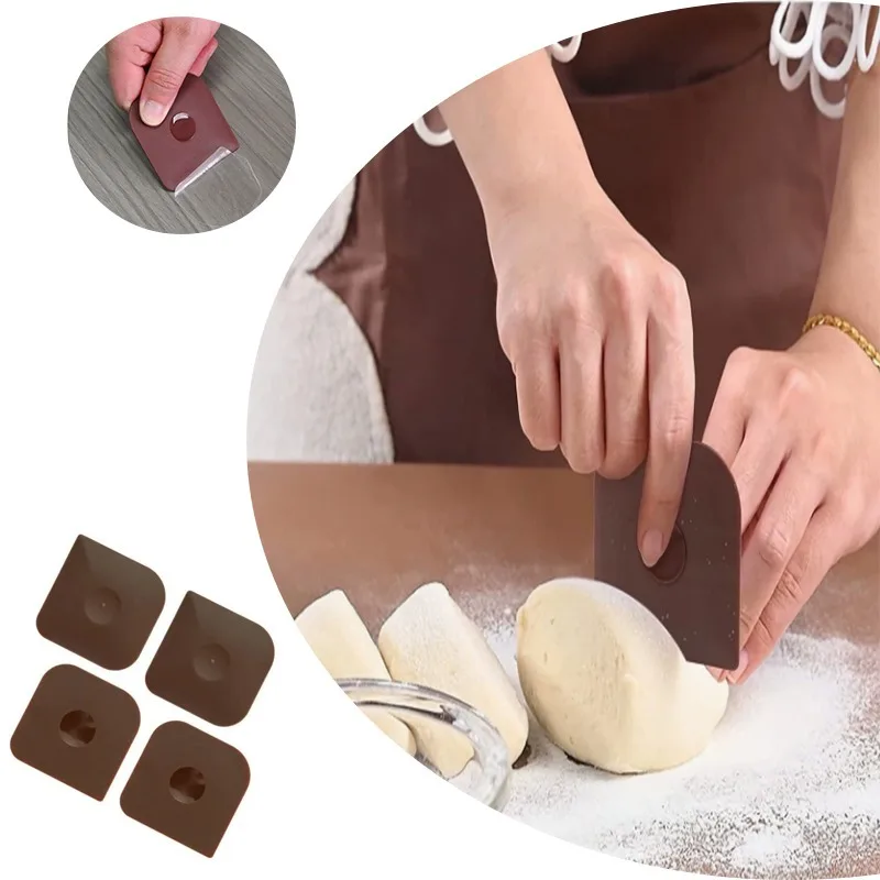 Oil Scraper Kitchen Bathroom Stove Dirt Scraper Cake Baking Tool Oil Pan Scraper Scratch Free Bread and Dessert Cutting Board