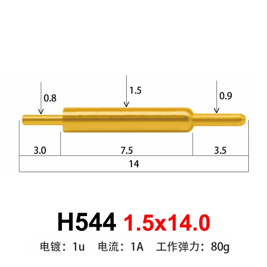 Cltgxdd 1 Pieces Pogo Pin Connector Pogopin Battery Spring Loaded Contact SMD Needle PCB 1A 2A 3A 5A High Current Test Probe