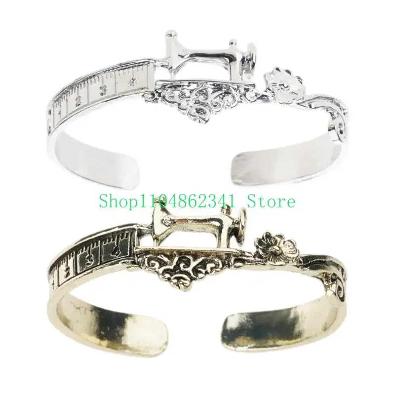 652F Adjustable Sewing Bracelet with Tape Measure Detail for Sewing Lovers