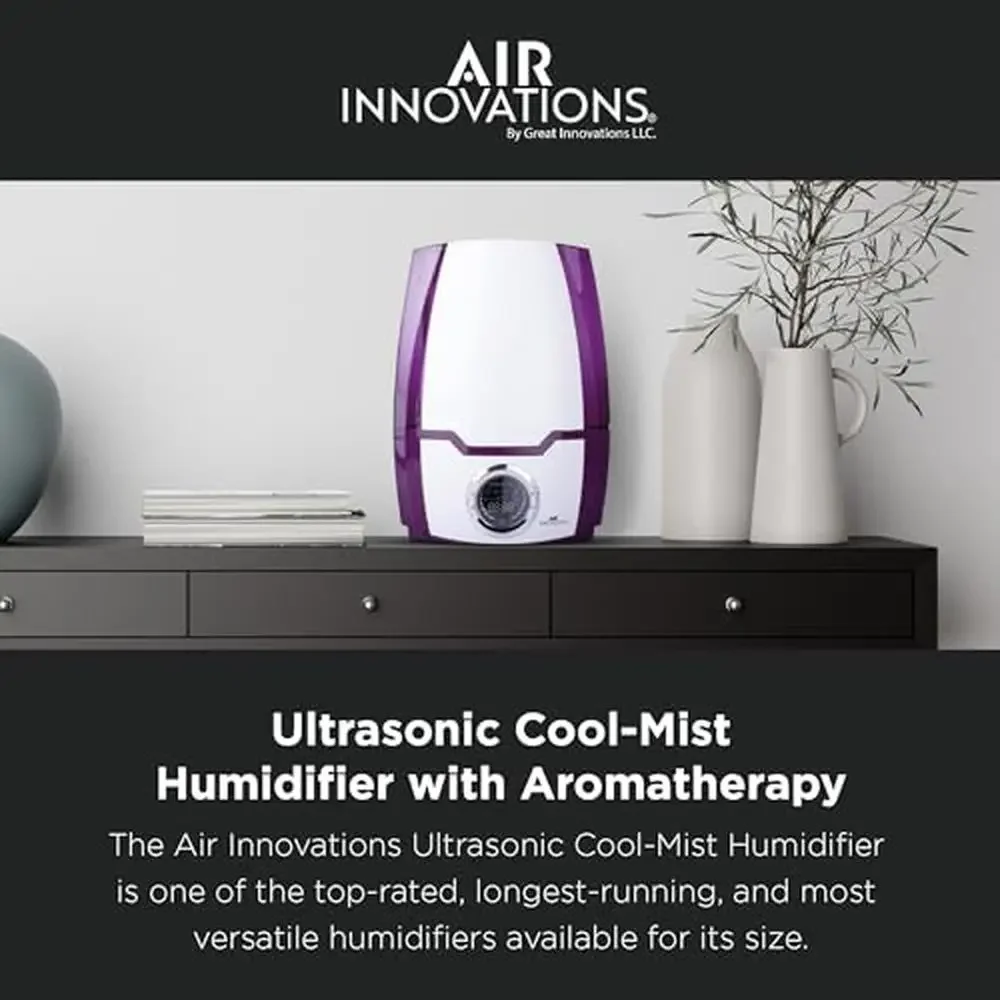 Baby & Nursery Humidifier Blue or Purple Cool Mist Digital Humidifier MH-505A Up to 400 Sq. Ft Purple)