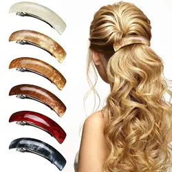 3 pieces of vibrant water pattern hair clip set, available in multiple colors, ponytail stabilizer, all hair types and styles