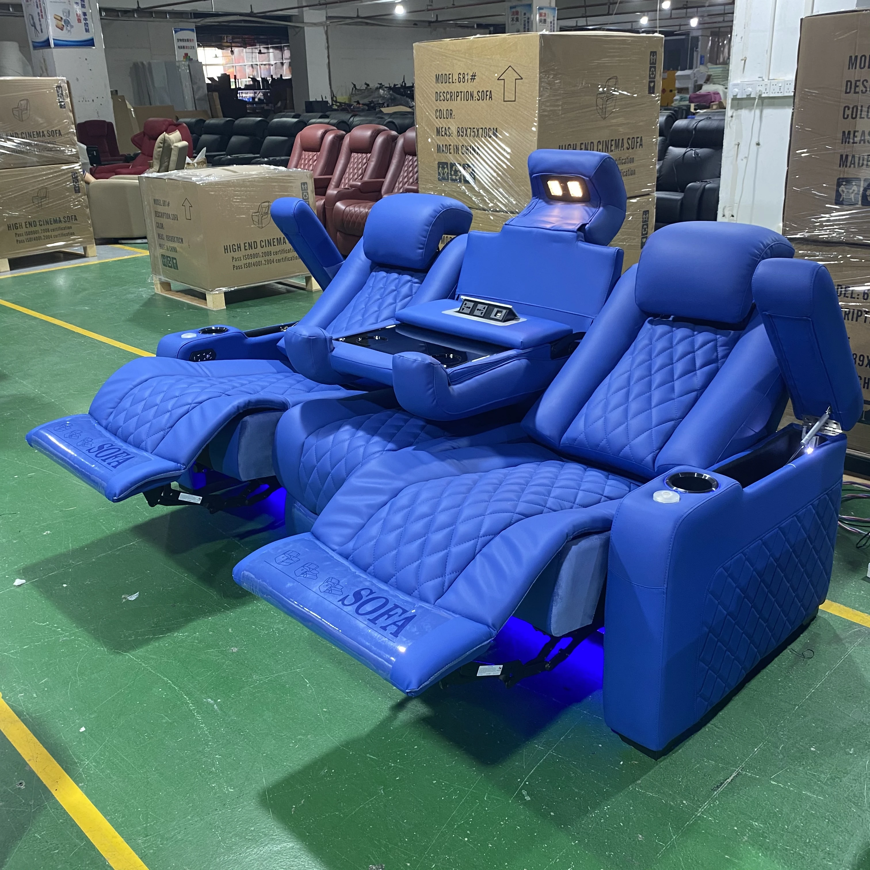 Best Sale Cinema Sofa Home Theatre Seating Electric Recliner Cinema Sectional Sofa Theater Recliner Massage Living Room Sofa