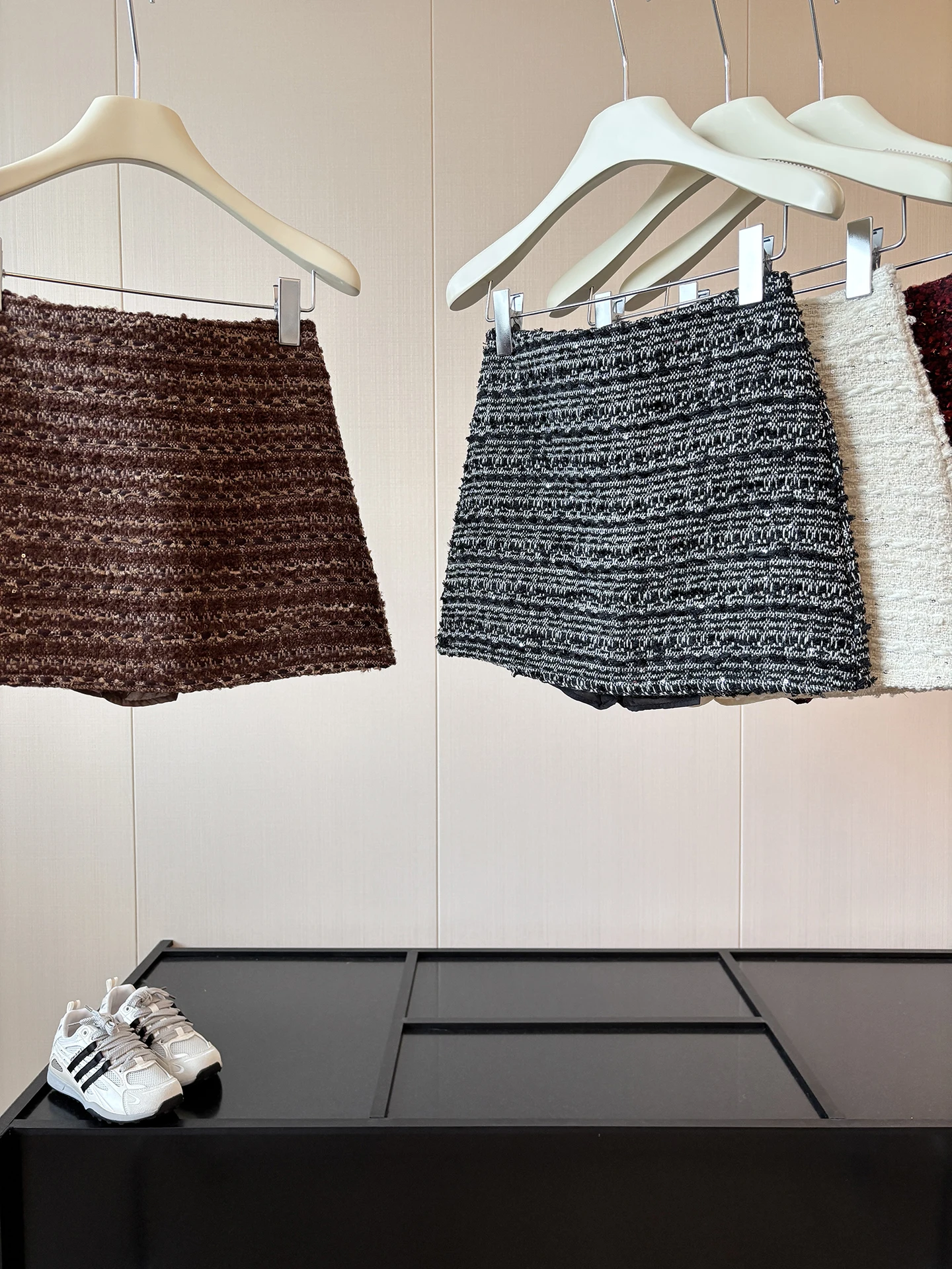 Fashionable Tweed High Waist  Skirt Women's Autumn Winter 2026 New All-Match A-Line Bodycon Skirt Small Fragrance Style
