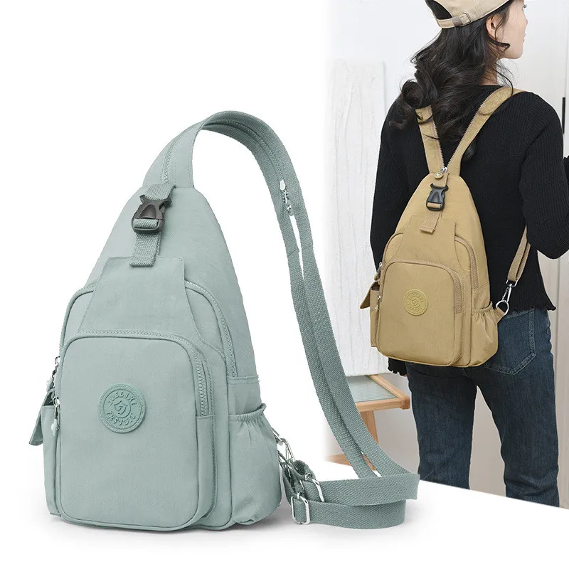 Small Backpack Women Travel Large Capacity Rucksack Shoulder Chest Bag Casual Fashion Daypack