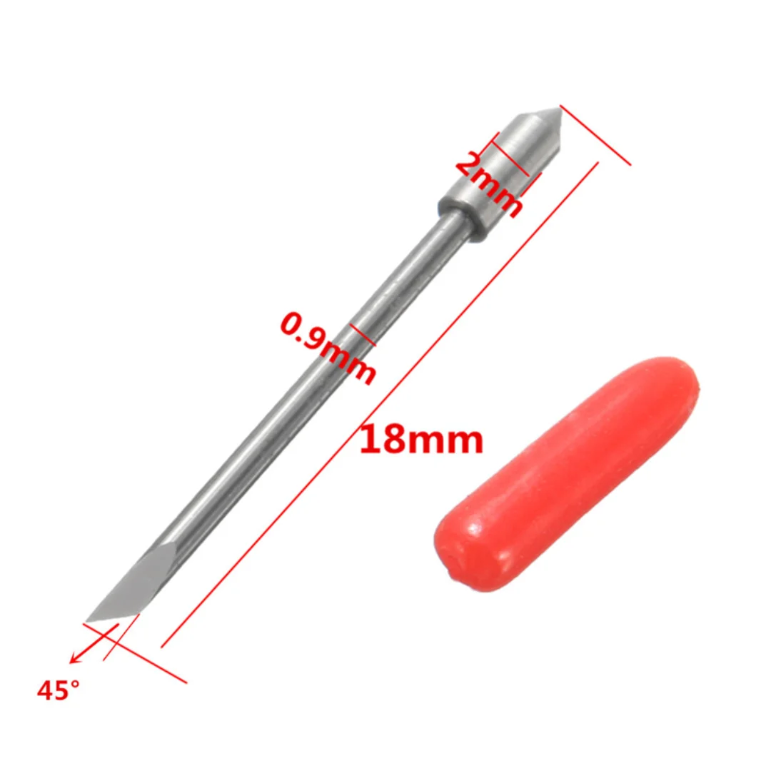 KZTech 15pcs lame per macchine per incisione della taglierina del vinile per Graphtec CB09 + 1pc supporto per lama cammeo Silhouette CB09U ad alta durezza