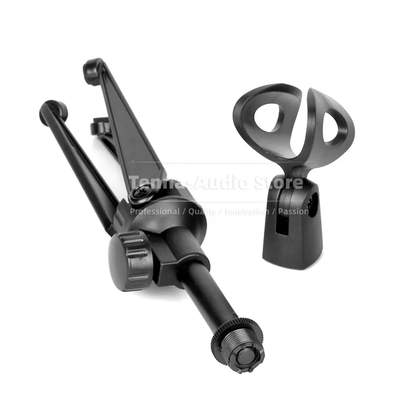 SnapVox Compatible With Shure MoveMic88+ MV88+ MoveMic MV 88 + Stand Microphone Tripod Desktop Clip Holder Mount Tabletop Clamp