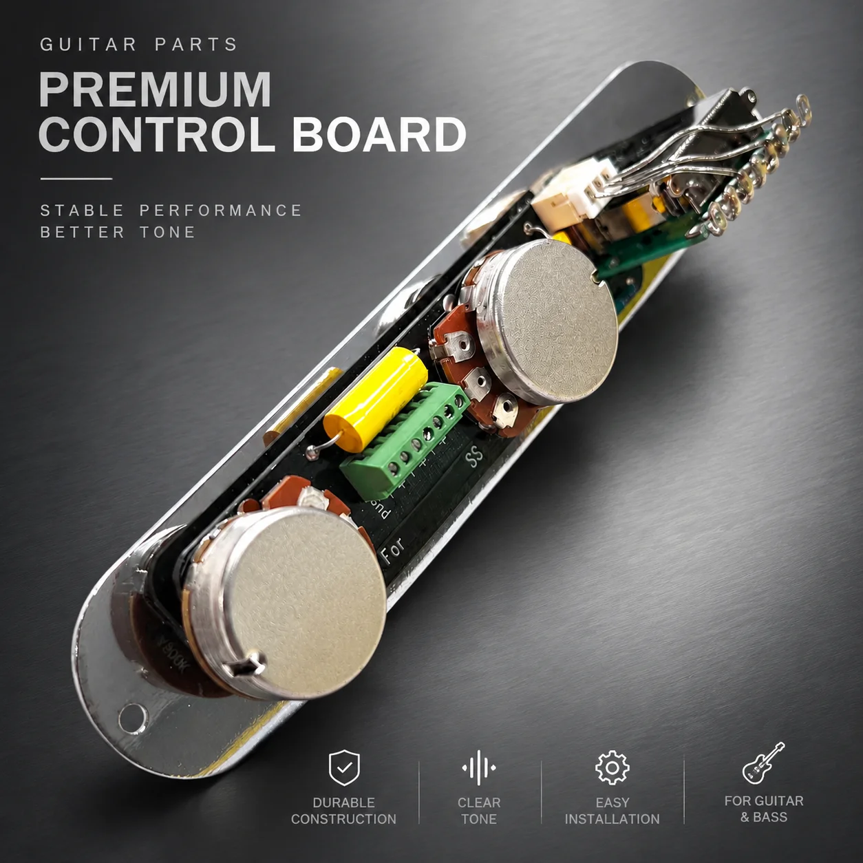 TELE SS Solderless Pre-wired Control Plate Guitar Circuit Harness Kit, Install With Screwdriver Only - view 4