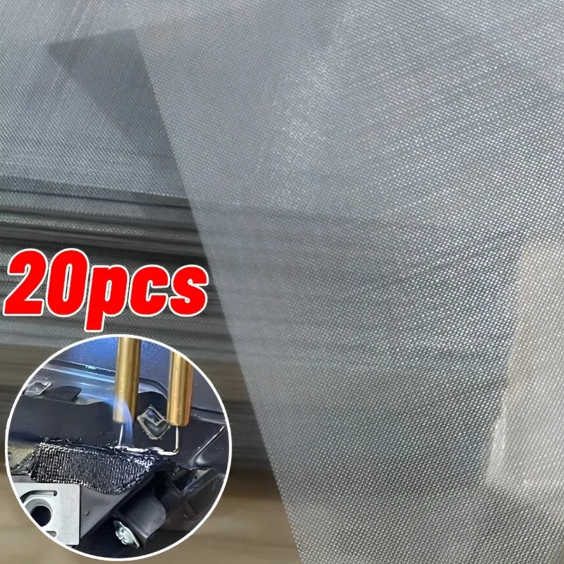 

Автомобильный бампер, ремонтная сетка из нержавеющей стали, пластиковая сетка для ремонта трещин, сварочная проволочная сетка для бампера, вентиляционные отверстия для капота 15x20 см