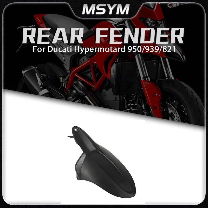 

Motorcycle Rear Fender Tire Hugger Mudguard Cover Extension Guard For DUCATI HYPERMOTARD 950 Hypermotard 939/821 2019-2025