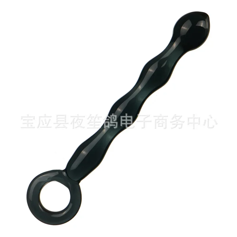 المهبل تحفيز قضبان اصطناعية زجاجية للنساء الرجال مثلي الجنس كريستال الاستمناء الإناث لتحفيز المهبل والشرج ألعاب الجنس الشرجي #1