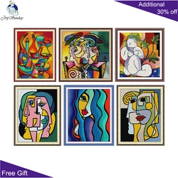Joy Sunday Abstract Art Cups, Face Needle Arts and Crafts, Cross Stitch Kits, J673, RA591, RA593, RA594, RA596, RA599
