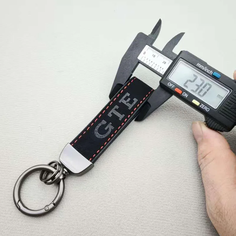 الفاخرة جلد الغزال GTE شارة شعار كيرينغ شعار السيارة المفاتيح لشركة فولكس فاجن جولف 4 5 6 باسات MK7 MK8 8 7 7.5 مفتاح ملحقات السلسلة