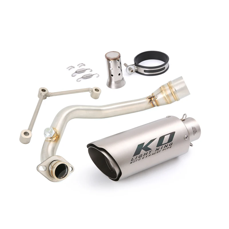 Voor Yamaha Zuma 125 BWS 125 2002-2017 Motorcycle Slip Op Uitlaatsysteem Uitlaat Mid Link Pijp Rvs Escape DB Killer