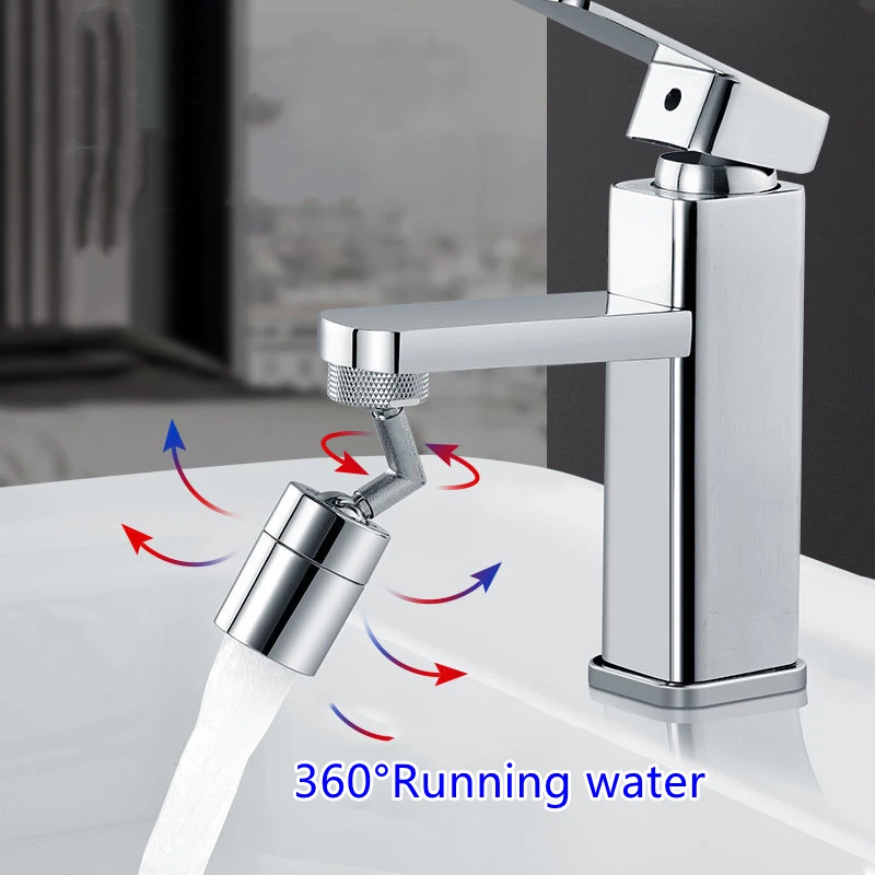 720°Universal Bathroom Faucet Shower Anti Splash Filter 2 Effluent Modes Kitchen Sink Faucet Spray Head Wash Basin Tapware