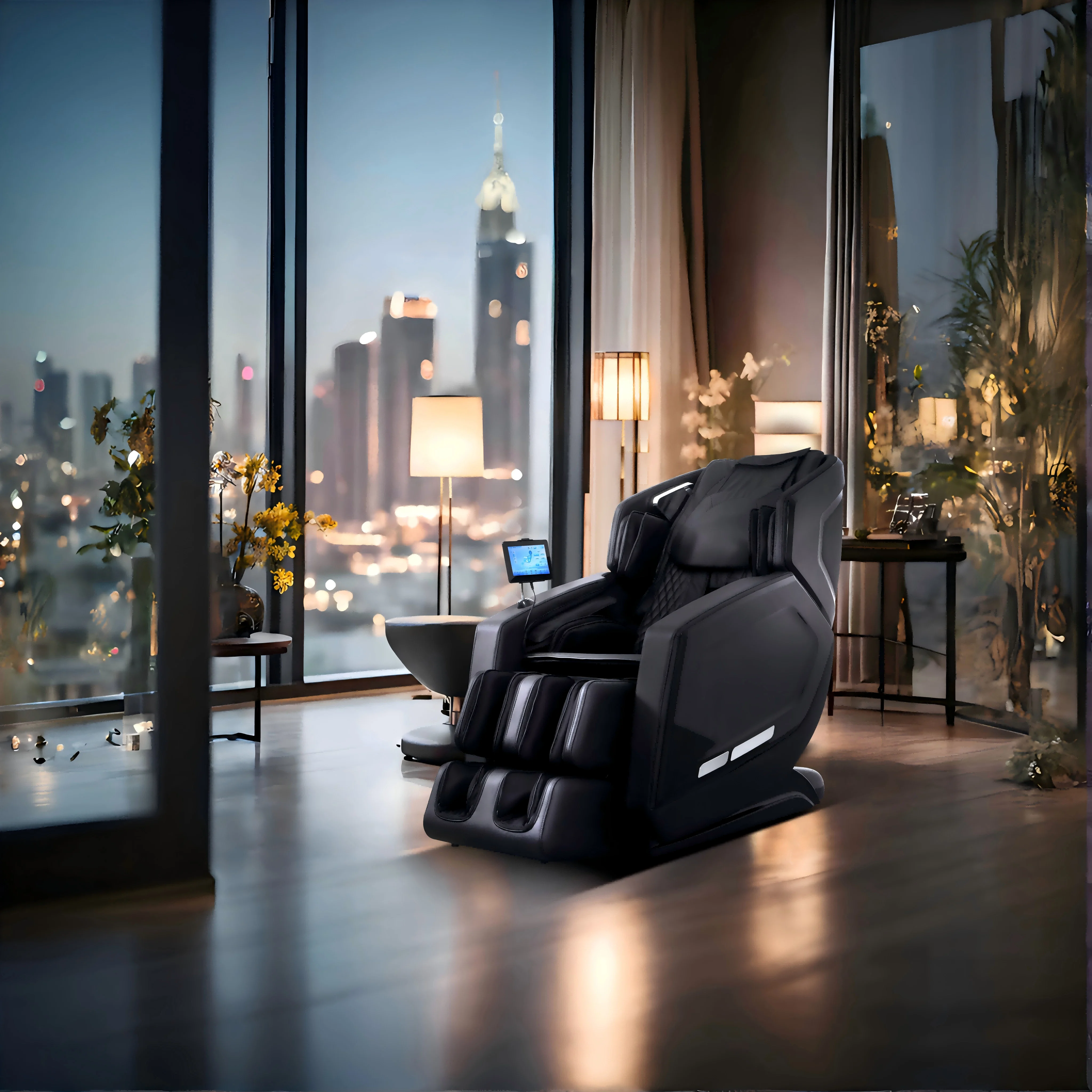 

4D Zero Gravity Full Body Spa SL Track Electric AI Smart Heat Sofa Robot Hand Luxury Massage Chair