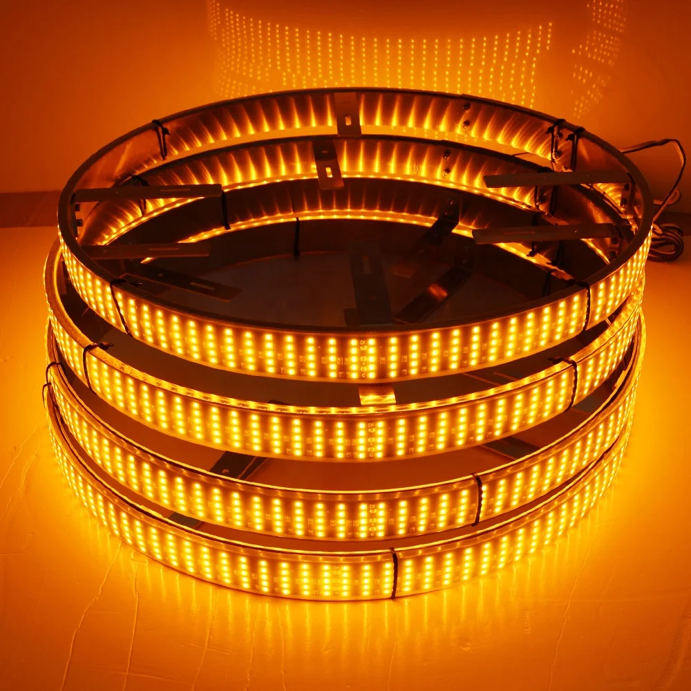 12V 5 Row Switchback Sequential Wheel Light Amber White LED Turn Signal Rim Lamp For Offroad Truck 4X4 Vehicle