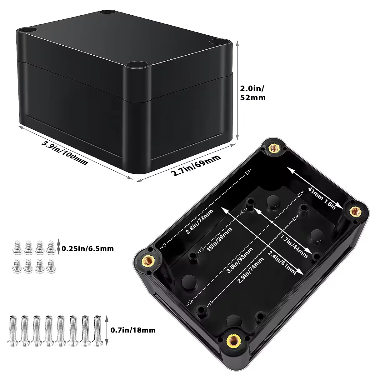 Szomk Custom Enclosure Electrical Outdoor Junction Wall Mounted PPB Plastic Electric Electronic Enclosures IP66 Waterproof Box