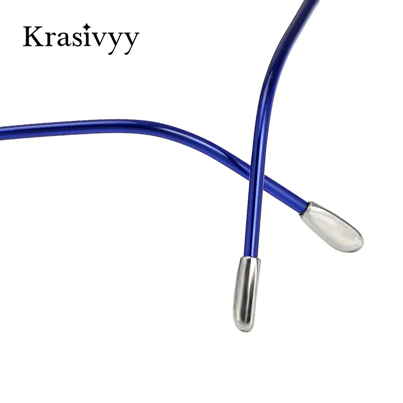 Krasivyy Rimless Polarized Sunglasses Men Pure Titanium Ultralight Oval Women Driving Sun Glasses Brand Pilot UV400 Eyeglasses