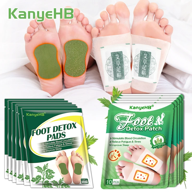 

2 Types Foot Detox Pads Relax Body Promote Blood Circulation Relieve Fatigue Bad Breath Slimming Beauty Detox Foot Detox Patch