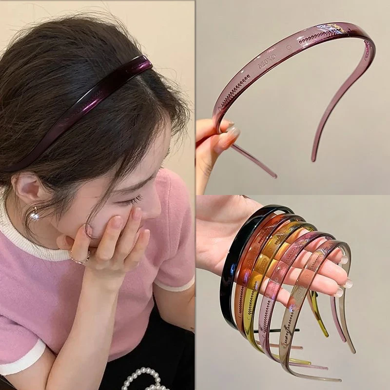 New Designs Sunglasses Frame Shape Hairband For Women Elegant Solid Headband Hair Decorate Hair Hoop 2024 Hot! Hair Accessories image 4