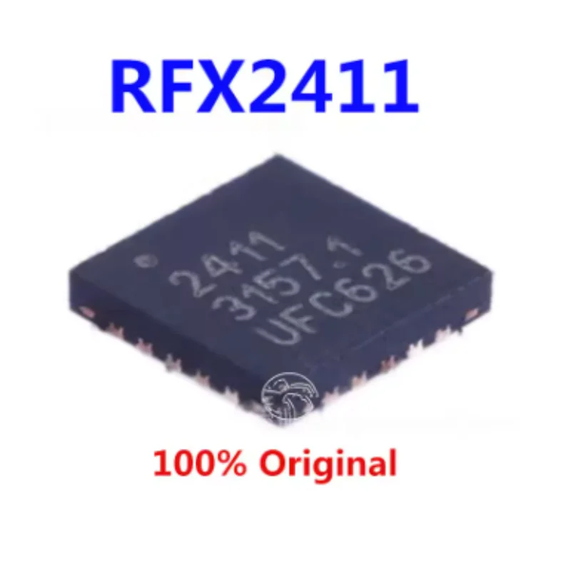 5PCS New Original RFX2411 2.4GHz RF Transceiver Chip Wireless Communication SMD IC For Smart Home Bluetooth IoT Remote Control