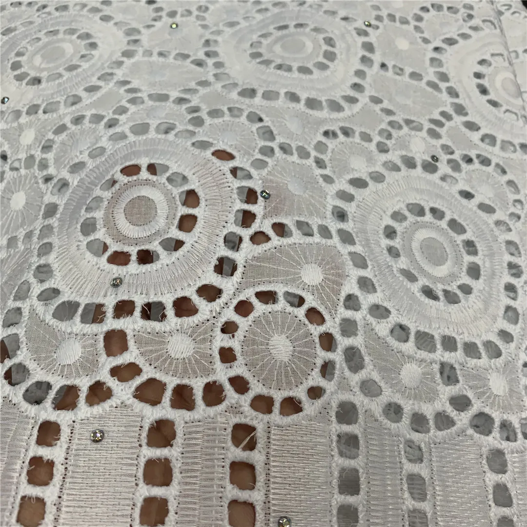 

High Quality African Nigerian Tulle Lace Fabric Embroidery Sequins French Guipure Fabric for Party/Wedding Dresses 5 Yards