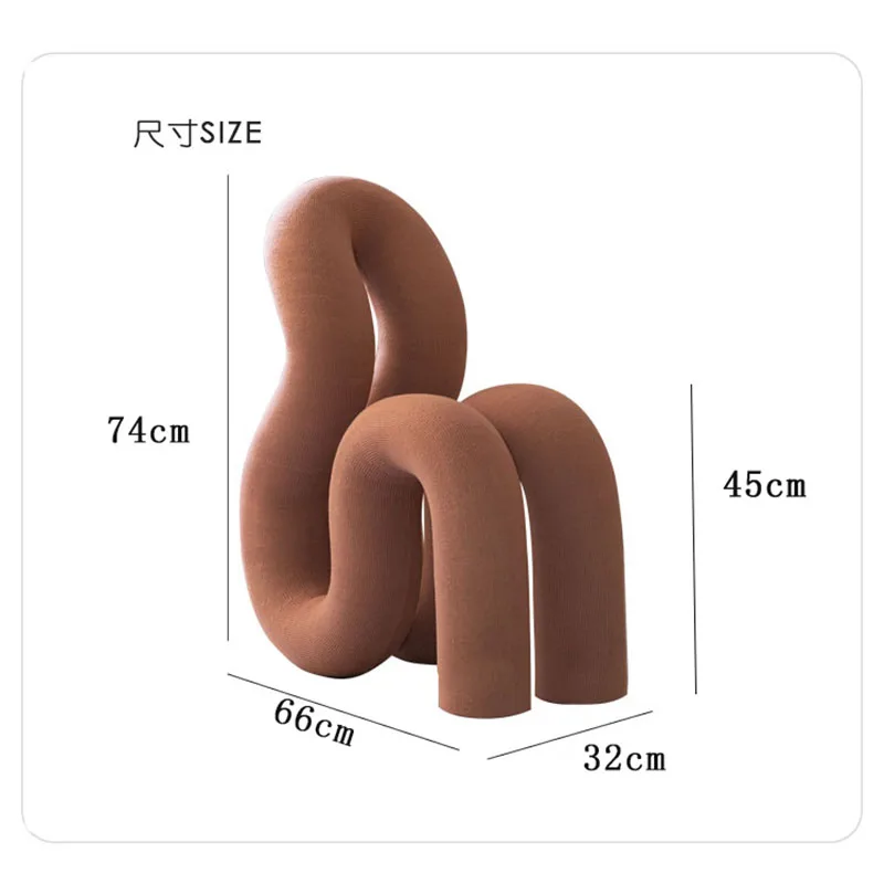 Home Furniture Mobile Lazy Sofa Single Chairs Design Special-shaped Bend Chair Luxury Living Room Floor Armchair Makeup Stool