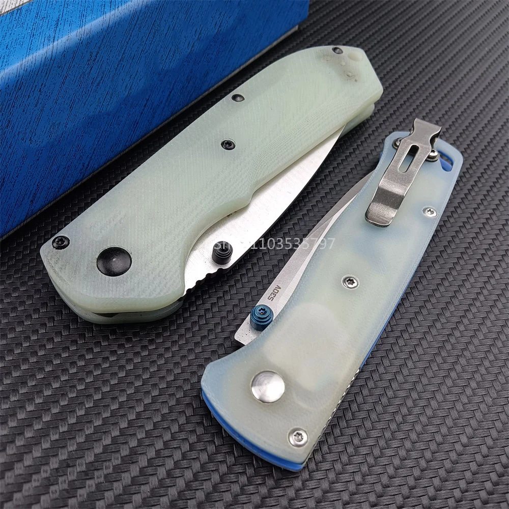 BM 535 Bugout 560 Freek G10 Handle Folding Pocket Knife Drop Point Satin Blade Self Defense Hunting EDC Outdoor Knives Gift