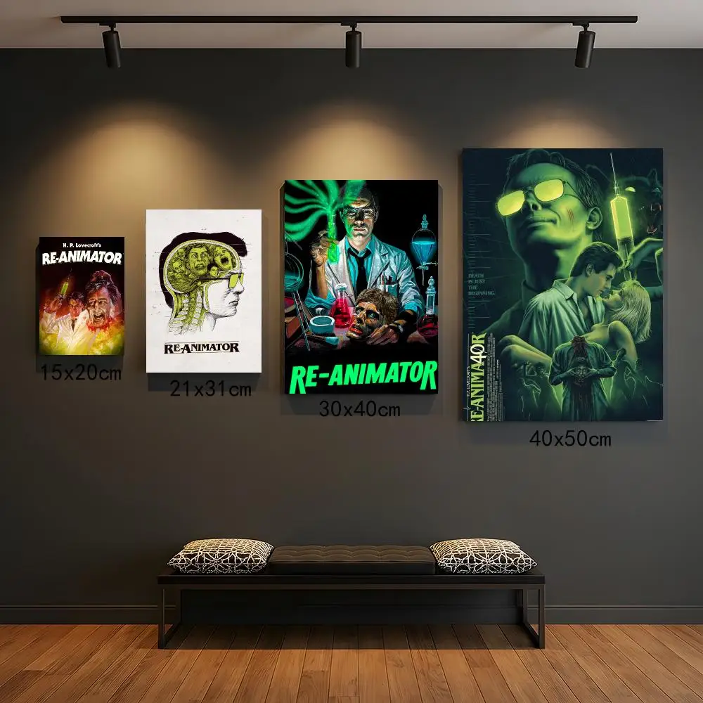 classic movie R-Re-Animator 1985-R Painting Calligraphy Boho Botanical Decor for Living Room  Elegant Home Style