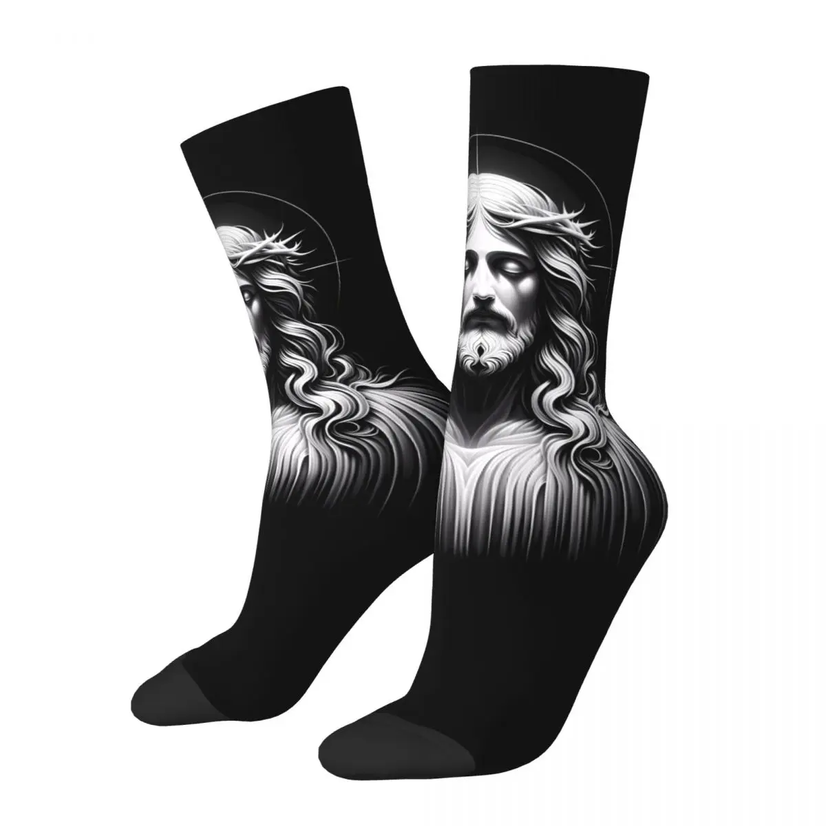 Skeleton Pirate Captain Scarecrow Cross God Unisex Winter Socks Outdoor Happy Socks Street Style Crazy Sock