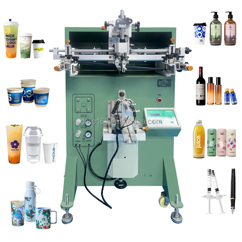 

Cup Semi-Automatic Curved Screen Printer Machine Suitable For Round Bottle Plastic Paper