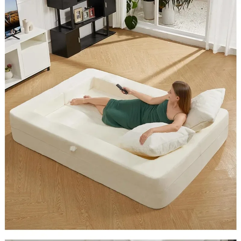 

Pet mattress floor sofa, human dog bed high density sponge mattress, multi-functional double sofa