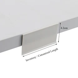 Plastic Tags Magnetic Shelf Label Holders Strip Transparent Mini Price Display Holder Card Label Sleeve Decorations