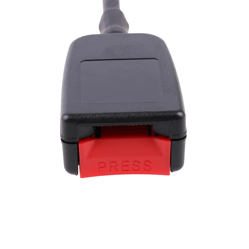 Hebilla de cinturón de seguridad delantera para coche, adaptador de enchufe, Conector de 20cm, hebilla de extensión