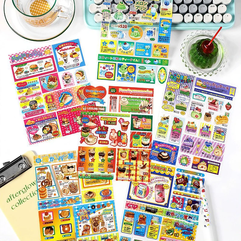 Cartoon Y2K decoratieve stickers voor scrapbooking mobiele telefoon DIY fotokaart decoratie collage materiaal stickers