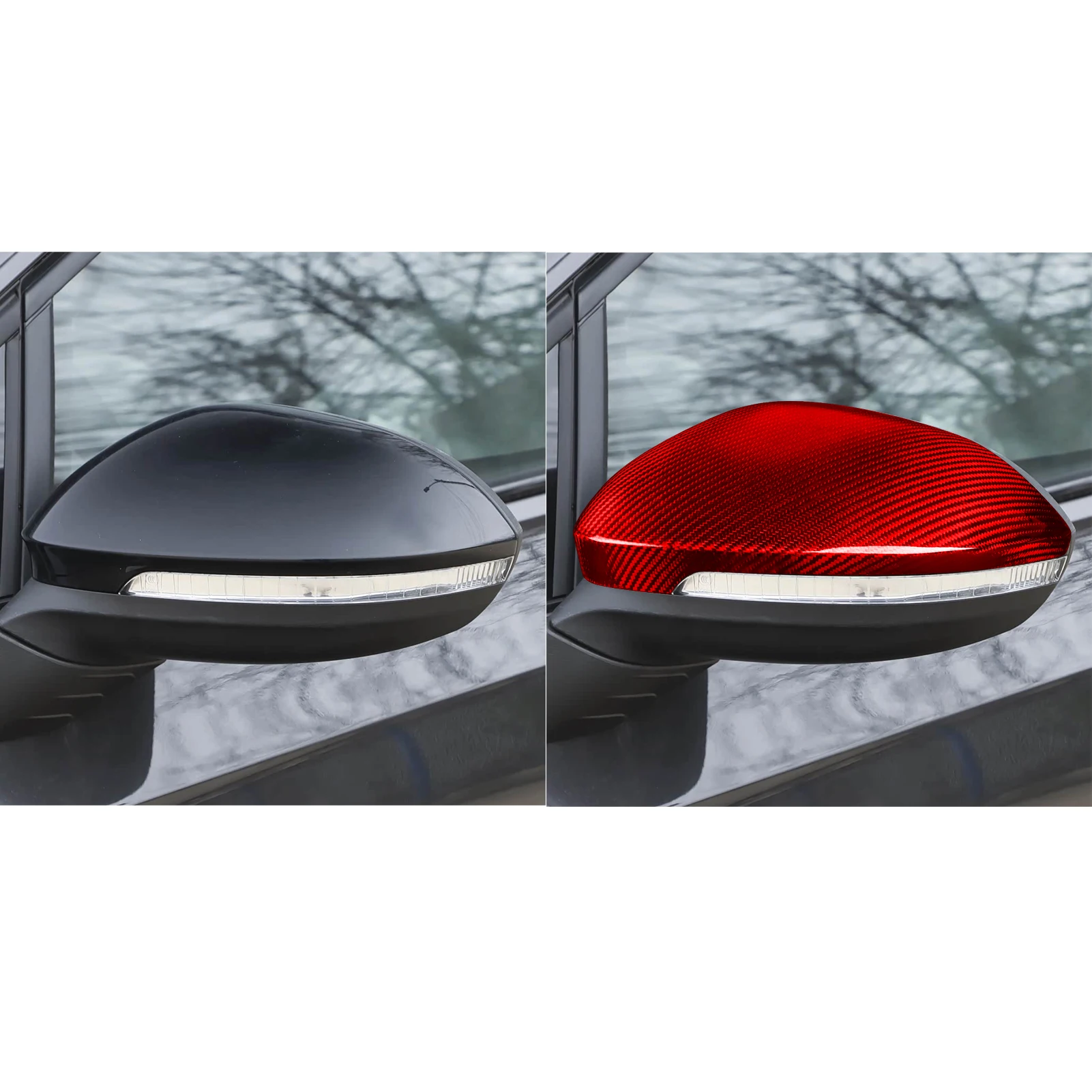 For Volkswagen Golf 8 Lamando ID3 2021–2025 Carbon Fiber Rearview Mirror Car Exterior Accessorie Modification Decoration Sticker view 6