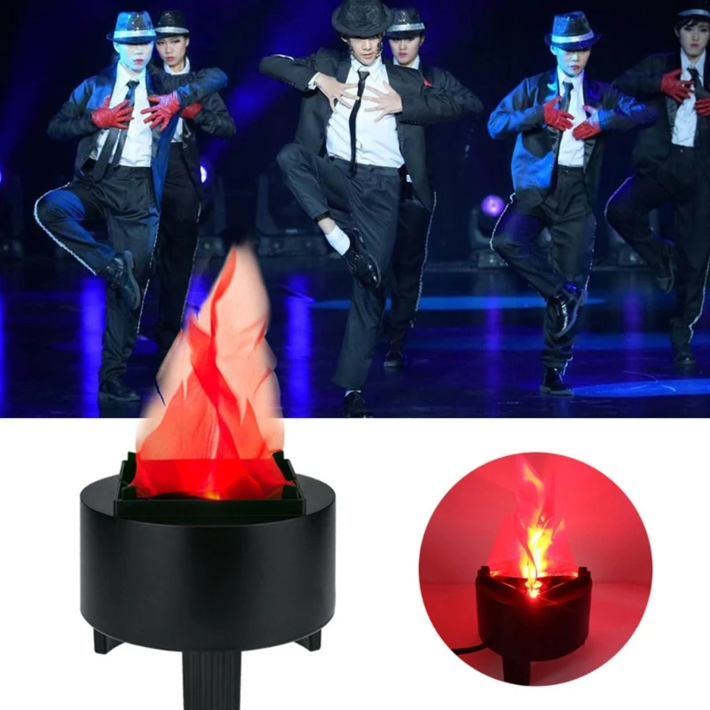 Puntelli per lampade a fiamma simulata LED decorazioni per lampade a fiamma fuoco finte fiamma tremolante falò fiamma realistica regalo Halloween