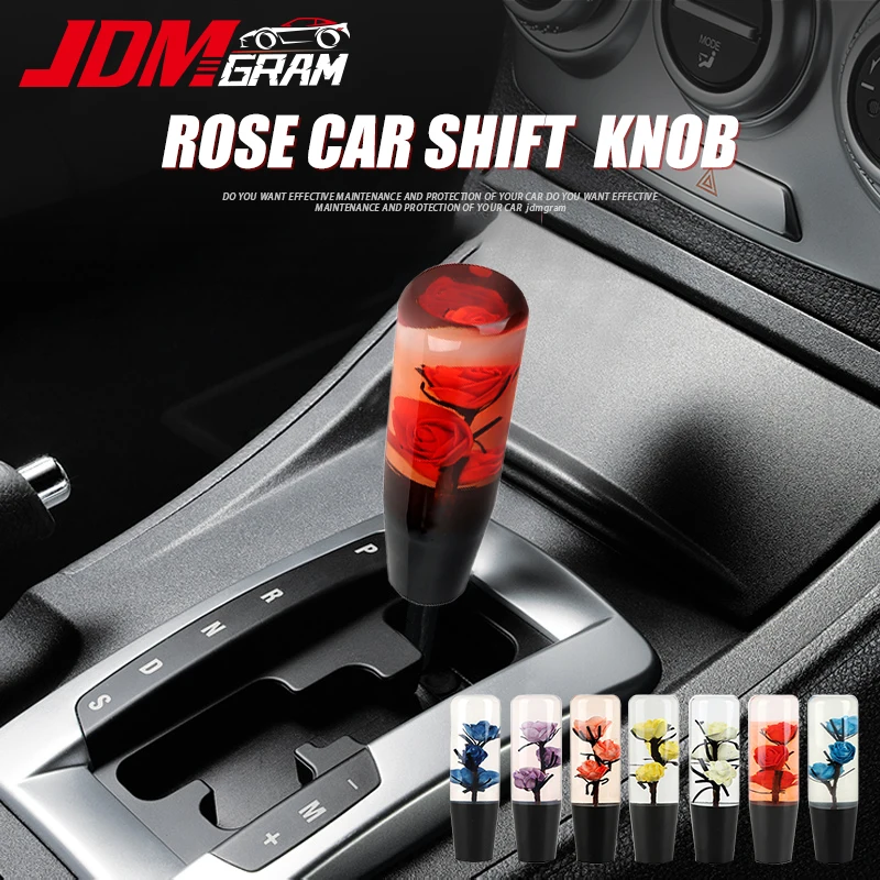 

JDM Flower Car Shift Knob Manual Automatic Universal Crystal Gear Stick 15/20cm Shifter Lever Head Auto Interior Accessories