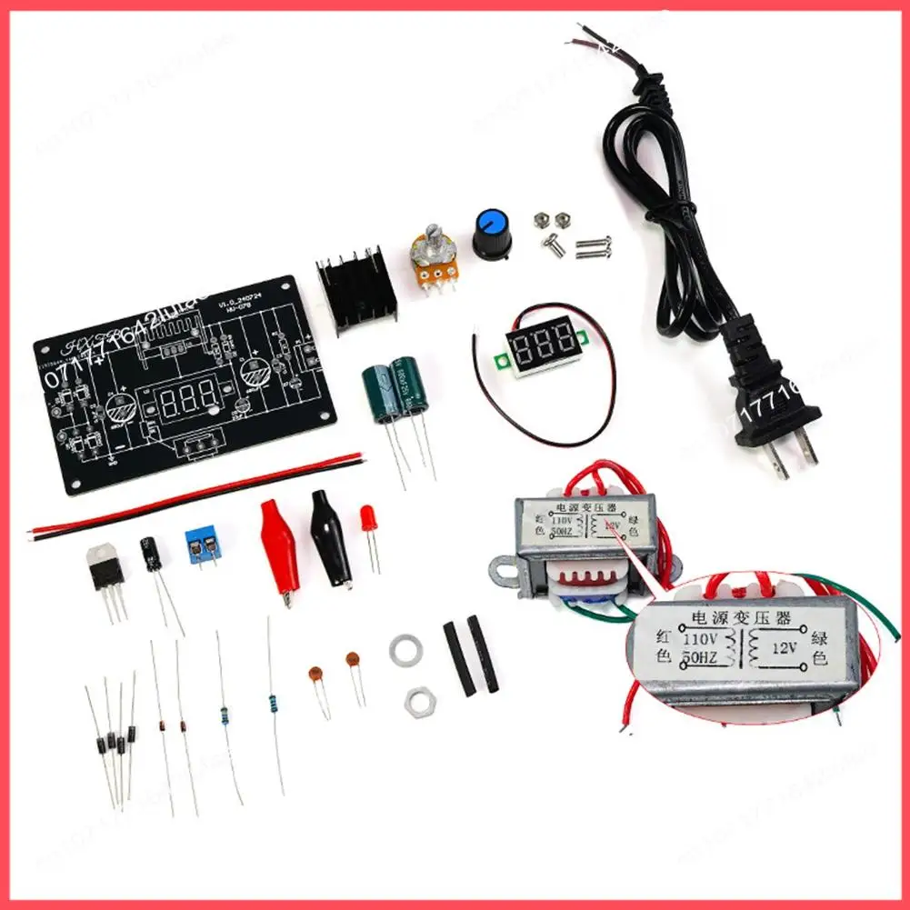 

B52C LM317 Регулируемый регулируемый источник питания DIY Kit LM317 для постоянного тока 1,25-12 В Стабилизированный источник питания Лаборатория