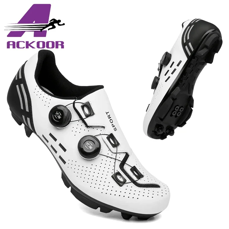 Men Speed Cycling Sneaker SPD Mountain Bike Footwear Women Bicycle Shoe MTB Racing Shoes Flat Route Cleat Road Bike Shoe Sneaker