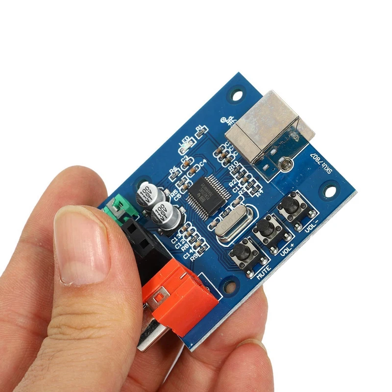 PCM2704 kartu suara USB, papan dekoder HIFI DAC dengan kotak Hard Disk seluler, Sata ke USB 3.0 perangkat keras seluler