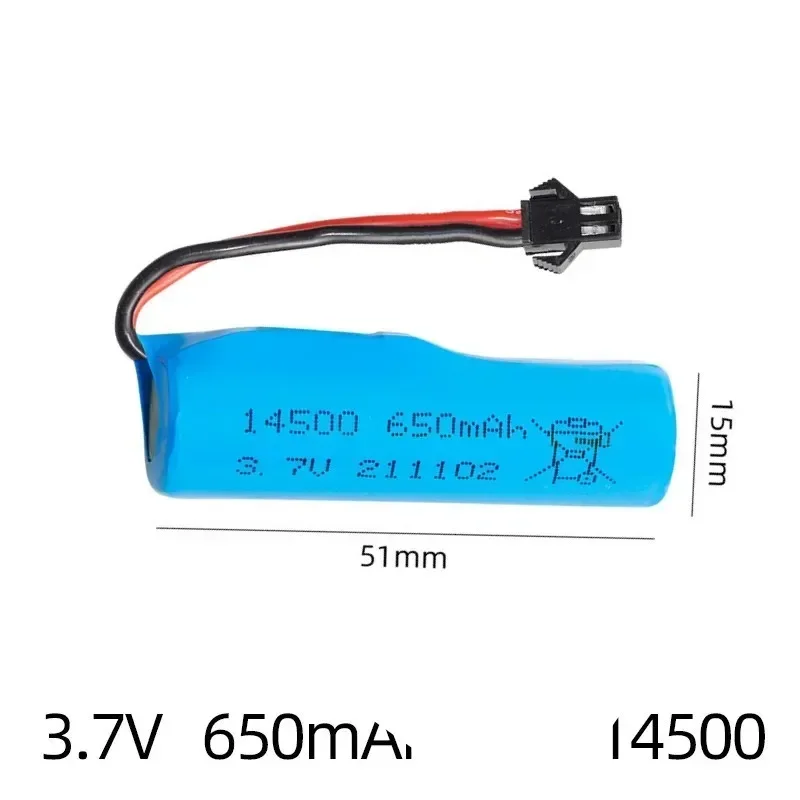 3.7V 650mAh Li-ion Battery 10C for SYMA Q9 H126 H131 H118 RH701 Remote Control Boat High Speed Boat Toy Electric Boat Water Boat