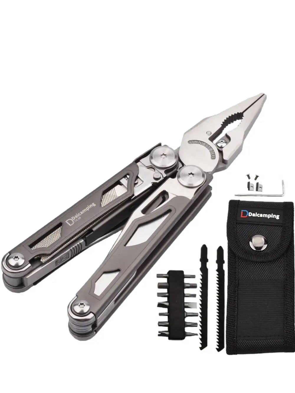 Daicamping DL30 Multitool Narzędzie Wielofunkcyjne Składane Nożyce Szczypce EDC Narzędzia Ręczne Wielofunkcyjne Szczypce — 2