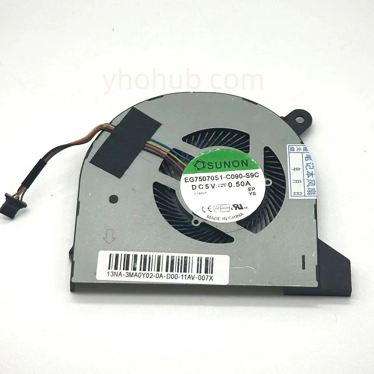 

SUNON EG75070S1-C090-S9C 023.1004E.0001 DC 5V 0.50A 4-проводной вентилятор охлаждения сервера