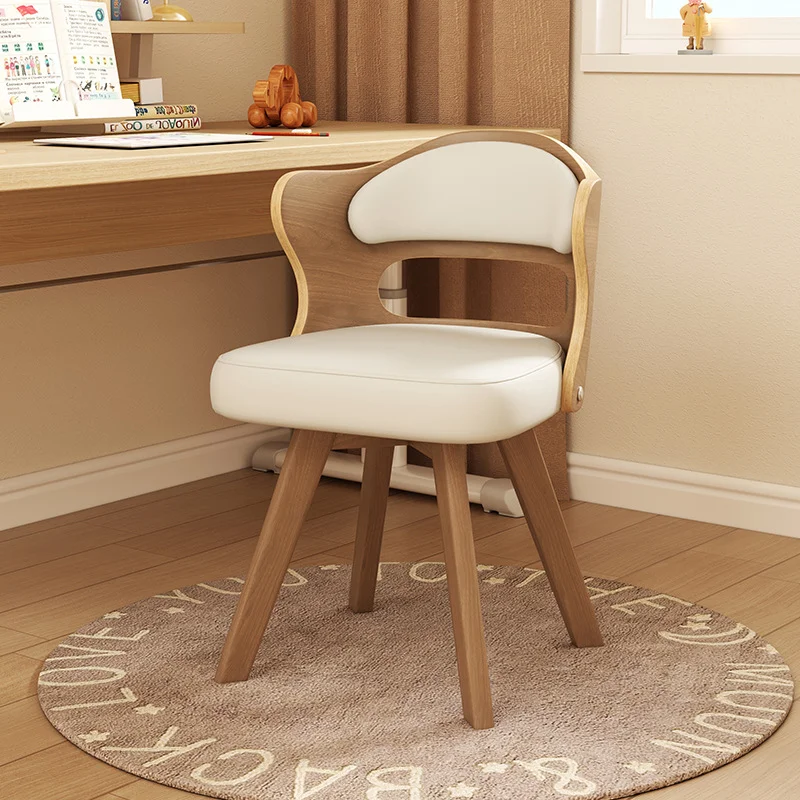 

Solid wood leisure home office computer chair Nordic student study desk chair with multiple styles