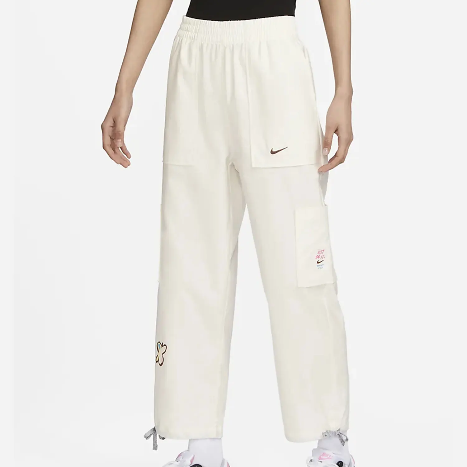 

Оригинальные женские брюки-карго прямого кроя Nike 2023 года FJ7717-133