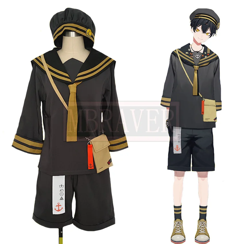 

VTuber Hololive Yatogami Fuma Cosplay Costume Uniform Christmas Halloween Custom Made Any Size